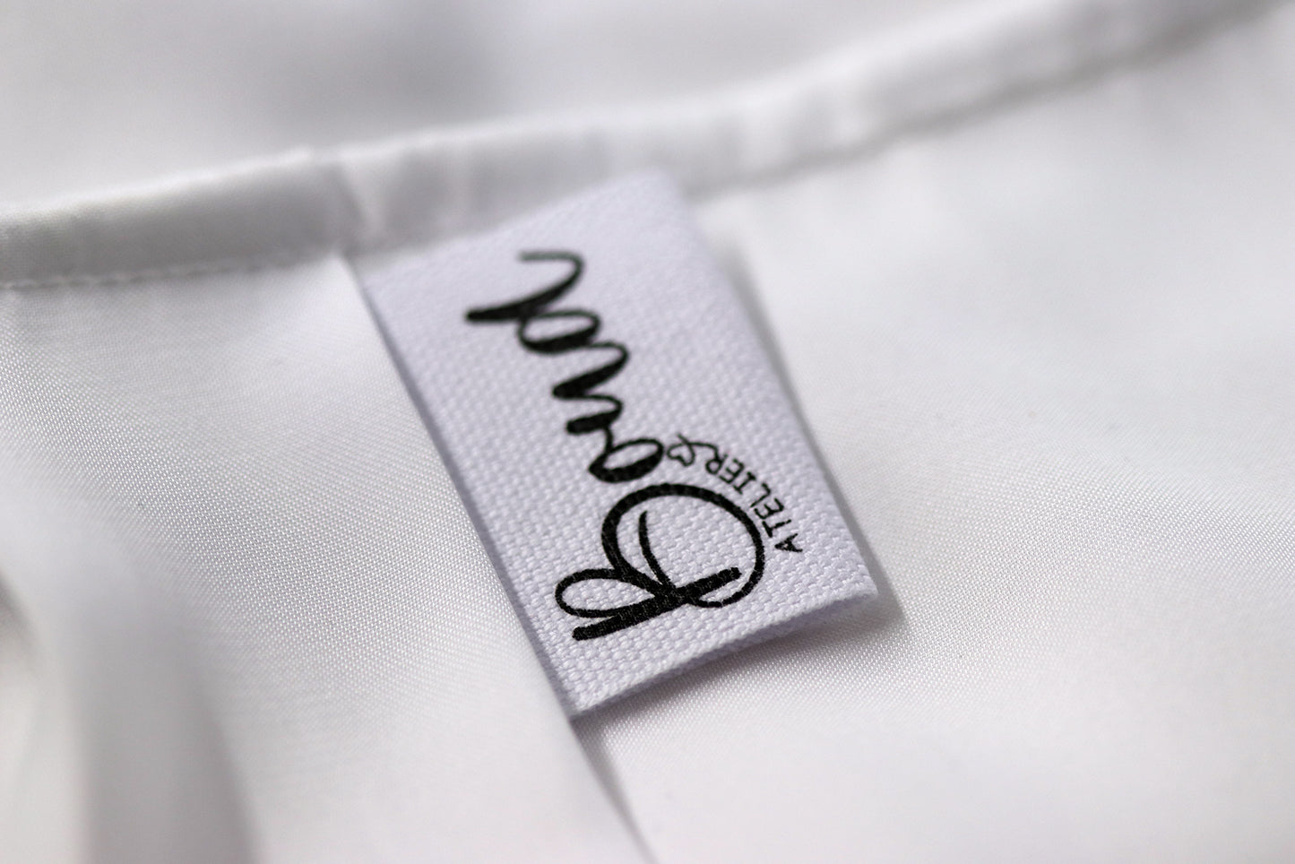 Étiquettes en coton blanc naturel - Smallabel