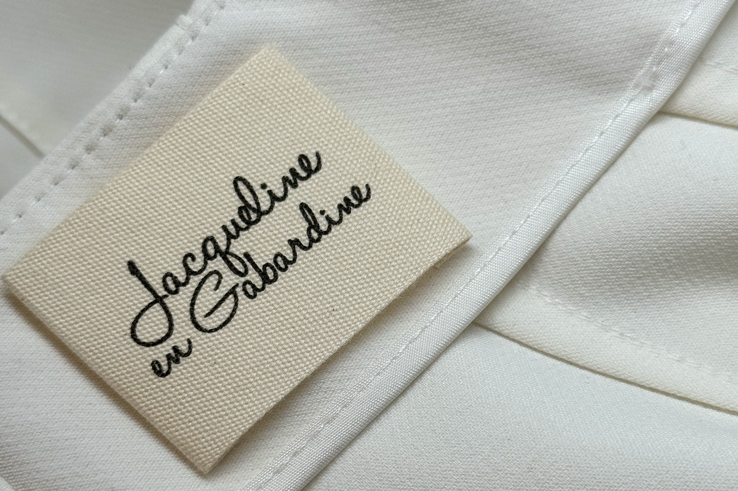 Étiquettes pour vêtements en coton naturel - Smallabel