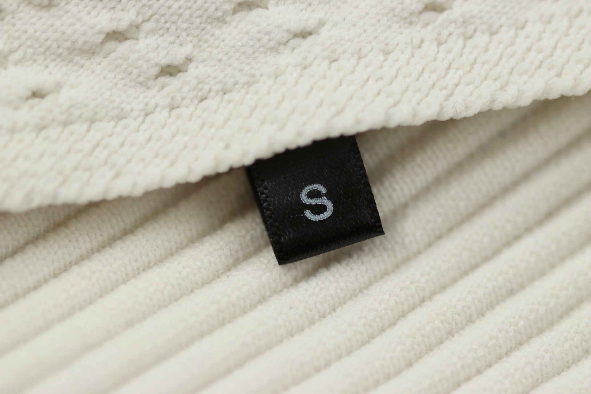 Black Size Satin Labels-smallabel