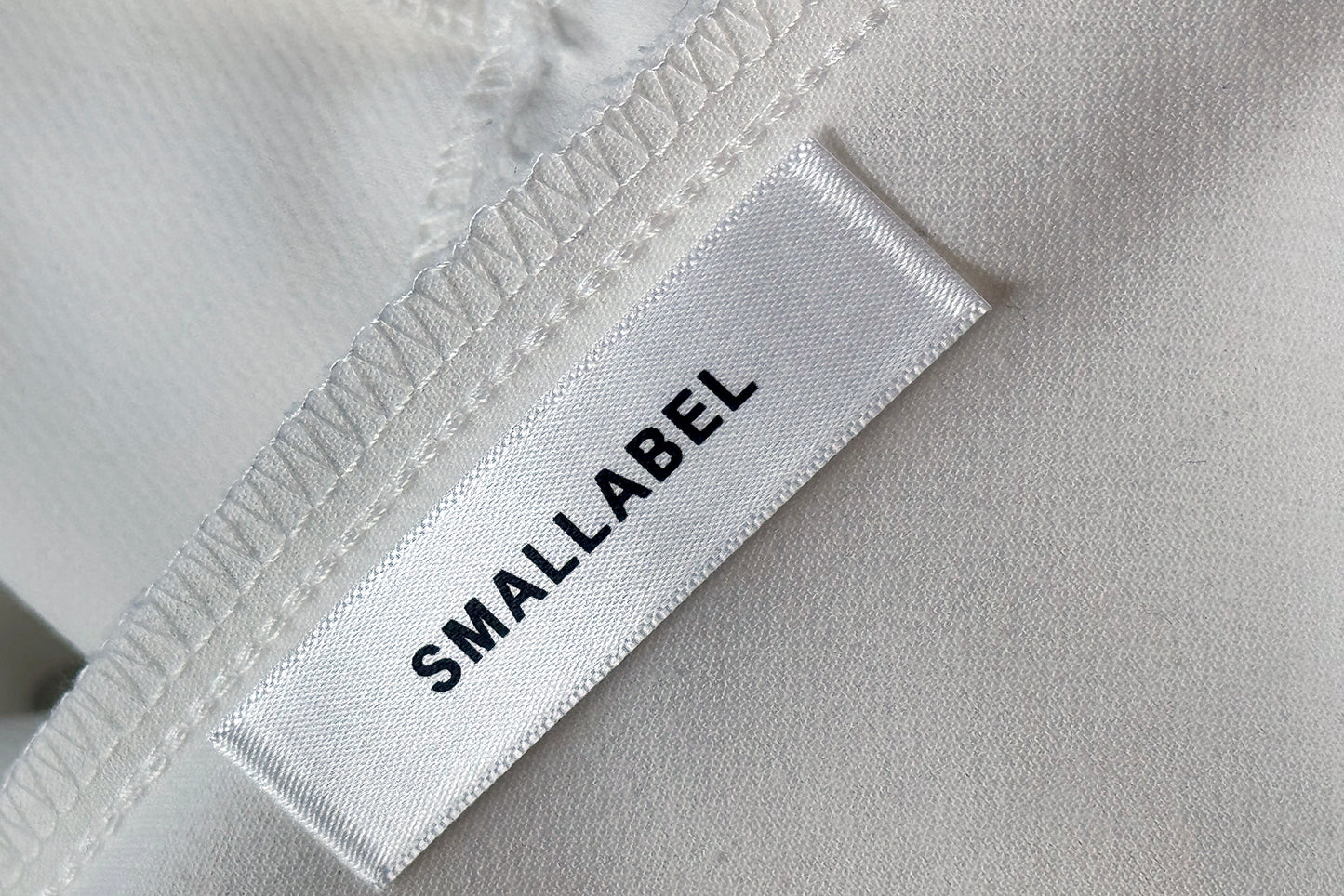 White Satin Labels