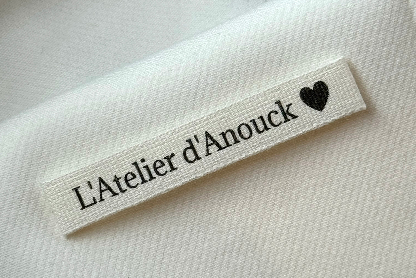 Cotton Labels – Black Print Only